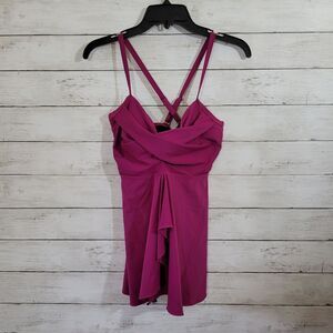 Women's Twist Bandeau Tankini Swimsuit Top Size Small / Medium